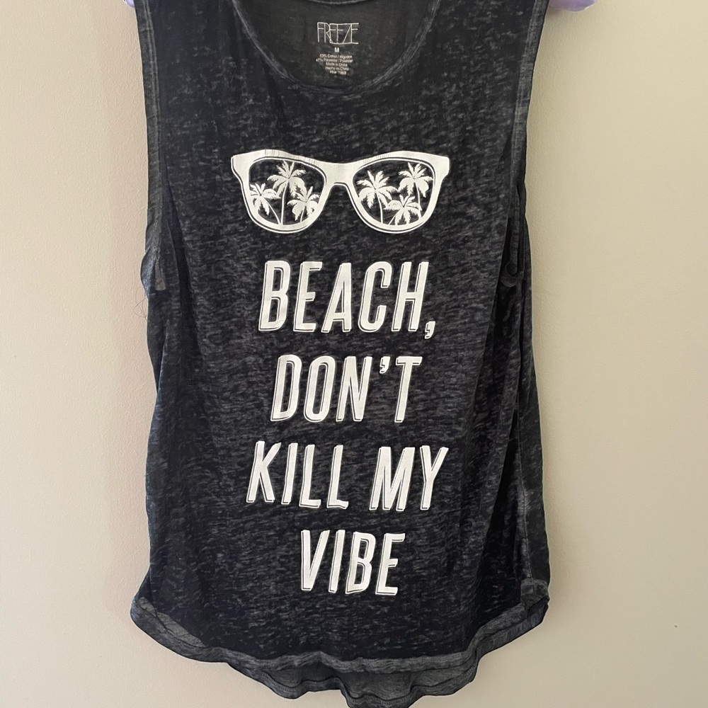 Sheer Graphic Tank black medium